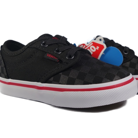 vans atwood black red
